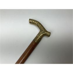 Adjustable Gamebird shooting stick, together with Mills Munitions shooting stick, Featherwate shooting stick, five others and two wooden walking sticks.  