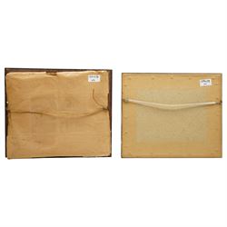 M Ogier (French fl. 1676 -1710) after Pierre Puget (French 1620-1694): Naval Manouevers, pair of late 18th century engravings with hand-colouring pub. Paul Hoste 'L'Art des Armées Navales' (The Art of Naval Armies, or Treatise on Naval Evolutions) c.1697, 12cm x 19cm (2)