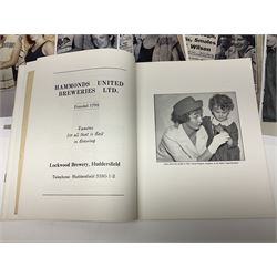 On the direct instructions of Anita Porter nee Lonsbrough Great British Olympic and Commonwealth Games gold medal winning swimmer - collection of early and international memorabilia comprising original Huddersfield Bath Club track suit top bearing eight stitched on cloth badges including British Empire & Commonwealth Games 1958 England Team, YSASA, North Eastern Counties ASA, ESSA Division 3,  English Schools Swimming Association winner etc
The swimming costume Anita wore at the 1958 Commonwealth Games in Cardiff, her first major championships, where she won two gold medals. The grey elastic on the sides, in those days, she would use to make it tighter and more streamlined.
Blue track suit from the 1960 Olympics which she wore on the podium receiving the gold medal.
1960 pool side towelling robe used at the Rome Olympics (interesting to note her name is spelt wrong on the embroidered label).
1962 Commonwealth Games pool side towelling robe used in Perth Australia when winning three Gold medals. 
It was also this year she became BBC Sports Personality of the year, the first female to do so.
Her 'lucky' pool side towel which she took with her to every event she competed in and which can be seen round her neck in many official celebratory photographs. Copies of some of these photographs are included for identification.
In addition there are two souvenir programmes of an evening event to honour Anita at The Theatre Royal Huddersfield and she has kindly signed the front cover on one of these.