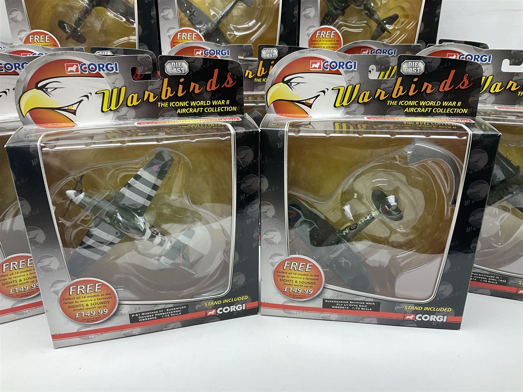 Corgi Aviation Archive - fifteen 'War Birds' Series 1; all boxed (15)