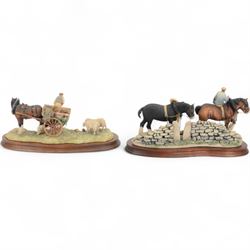 Two Border Fine Arts figure groups, comprising Coming Home, no JH9A by Judy Boyt and Suppl...