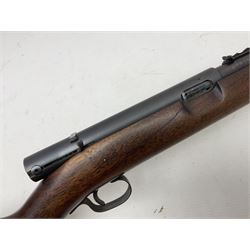 Winchester Model 74 .22 Short semi-automatic single shot rifle, the 61cm(24
