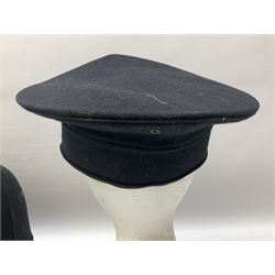 Hull City Police - helmet with king's crown night plate; two further ball-top helmets with Queen's crown plates; and a peaked cap (4)