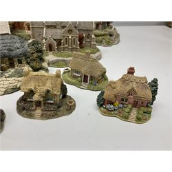 Sixteen Lilliput Lanes,to include, York Minster, St Patrick's Church, Convent in the Wood, St Stephens Church etc, tallest H16cm 