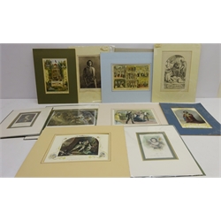  Collection of 19th century and later theatre production engravings and prints unframed max 27cm x 19cm  
