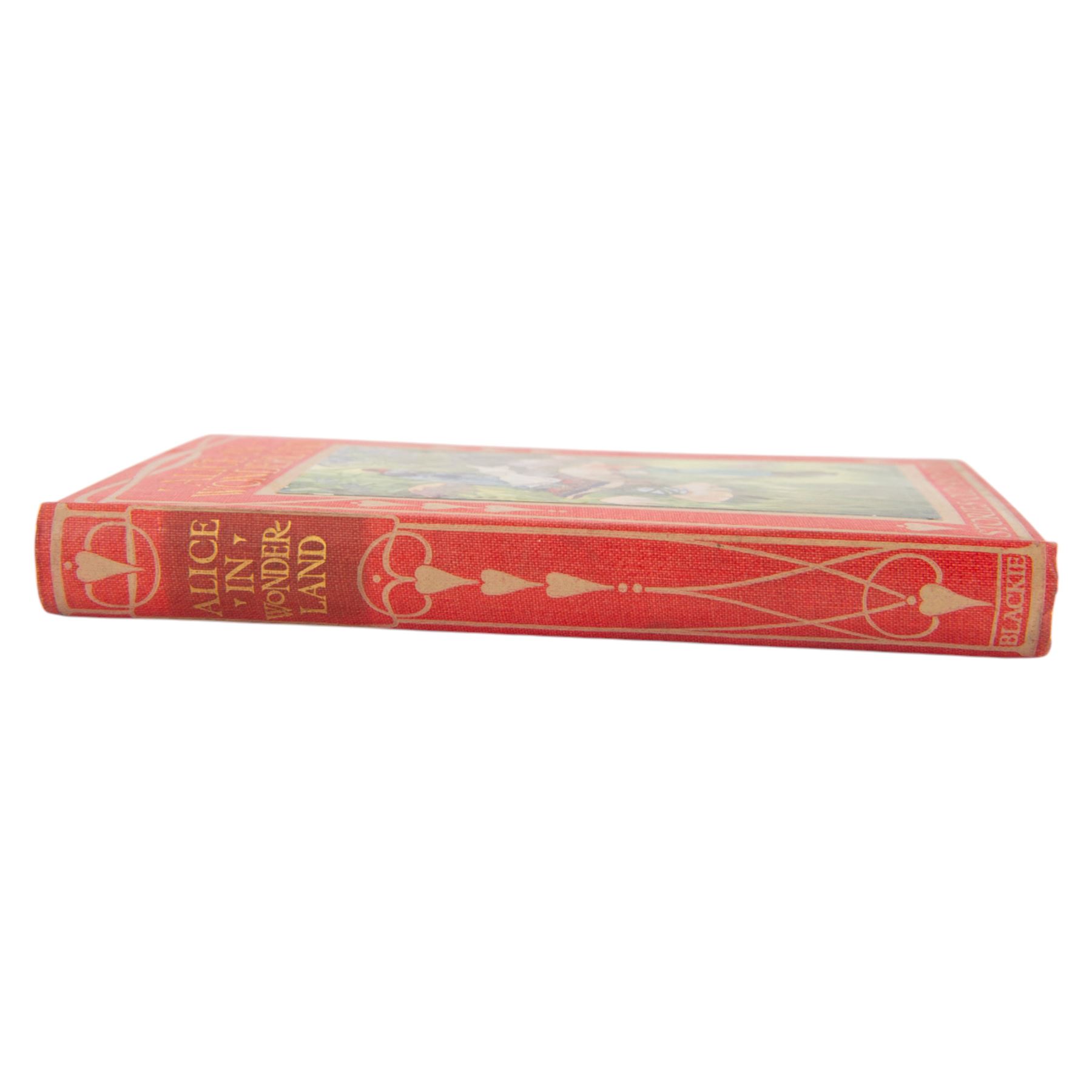 Alice in Wonderland Stories Old and New hardback cloth bound with gilt lettering with illustrations by Frank Adams, pub. Blackie & Son Ltd, contains personal dedication to inner page dated 1915