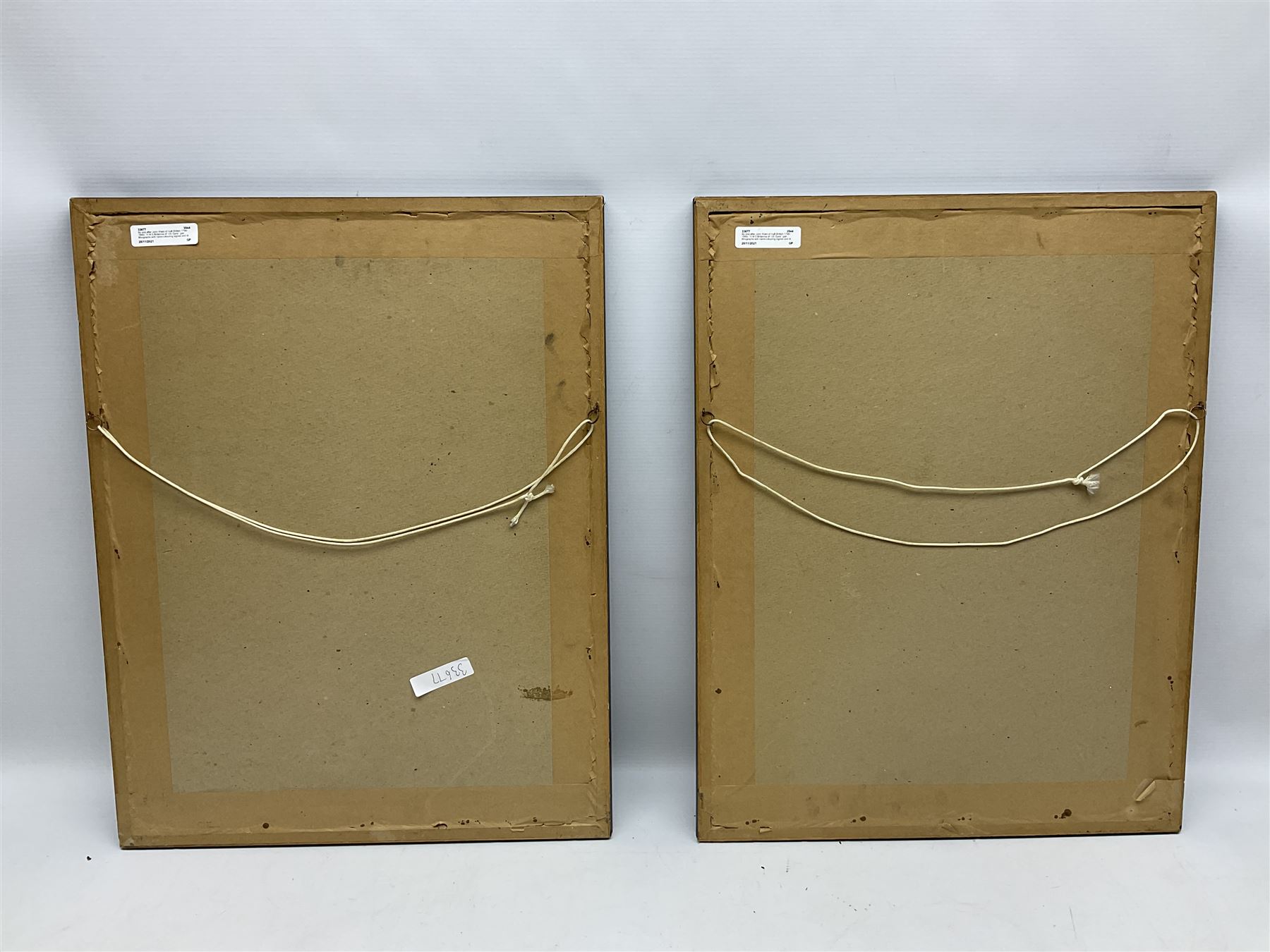 By and after John Ward of Hull (British 1798-1849): 'H M S Britannia of 120 Guns', pair lithographs with hand-colouring signed and titled in pencil 38cm x 25cm (2)