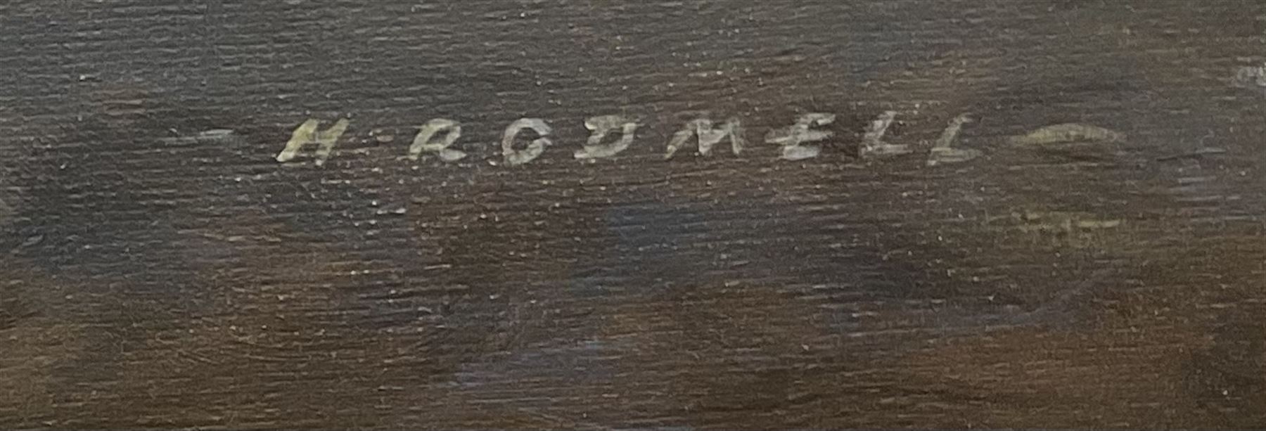 Herbert Rodmell (British 1913-1994): 'The Humber Ferry P.S. Lincoln Castle', oil on board signed, exhibition label verso 35cm x 45cm
