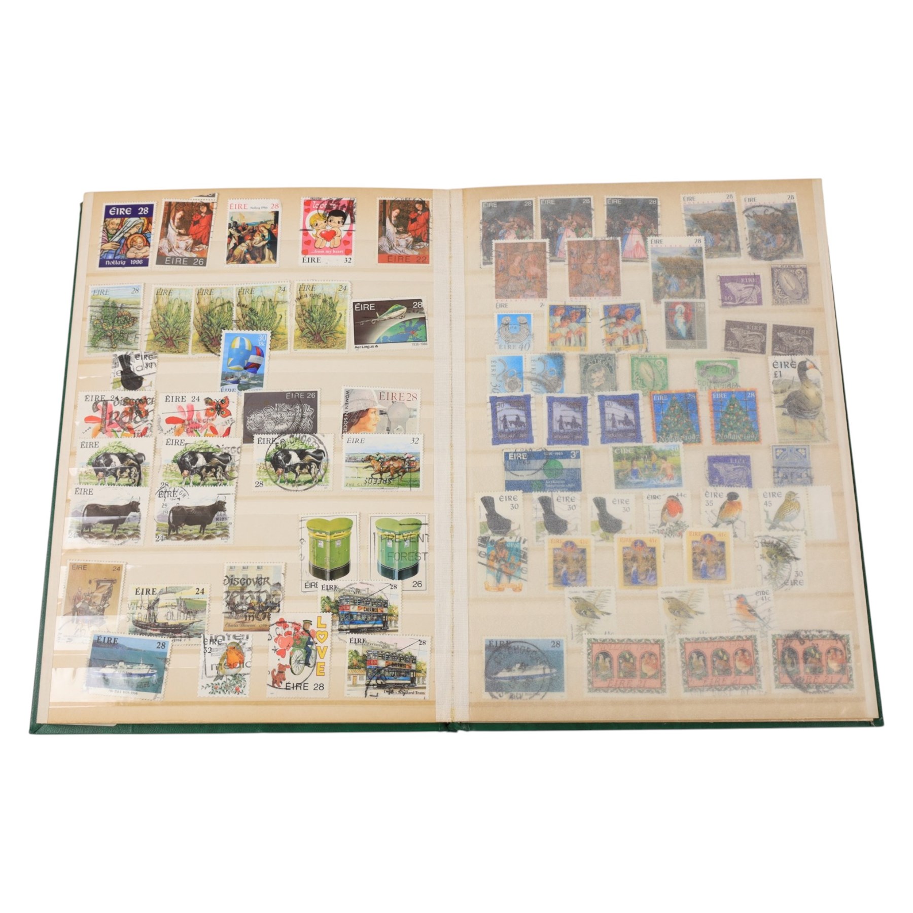 Great British and World stamps, including Queen Victoria penny black with red MX cancel and four margins, in small box, and in twenty-two albums