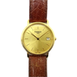 Tissot 1853 gold-plated wristwatch date aperture t870/970
