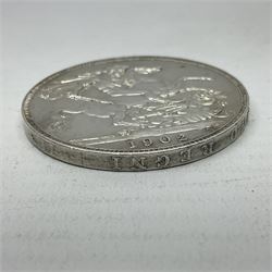 King Edward VII 1902 silver crown coin