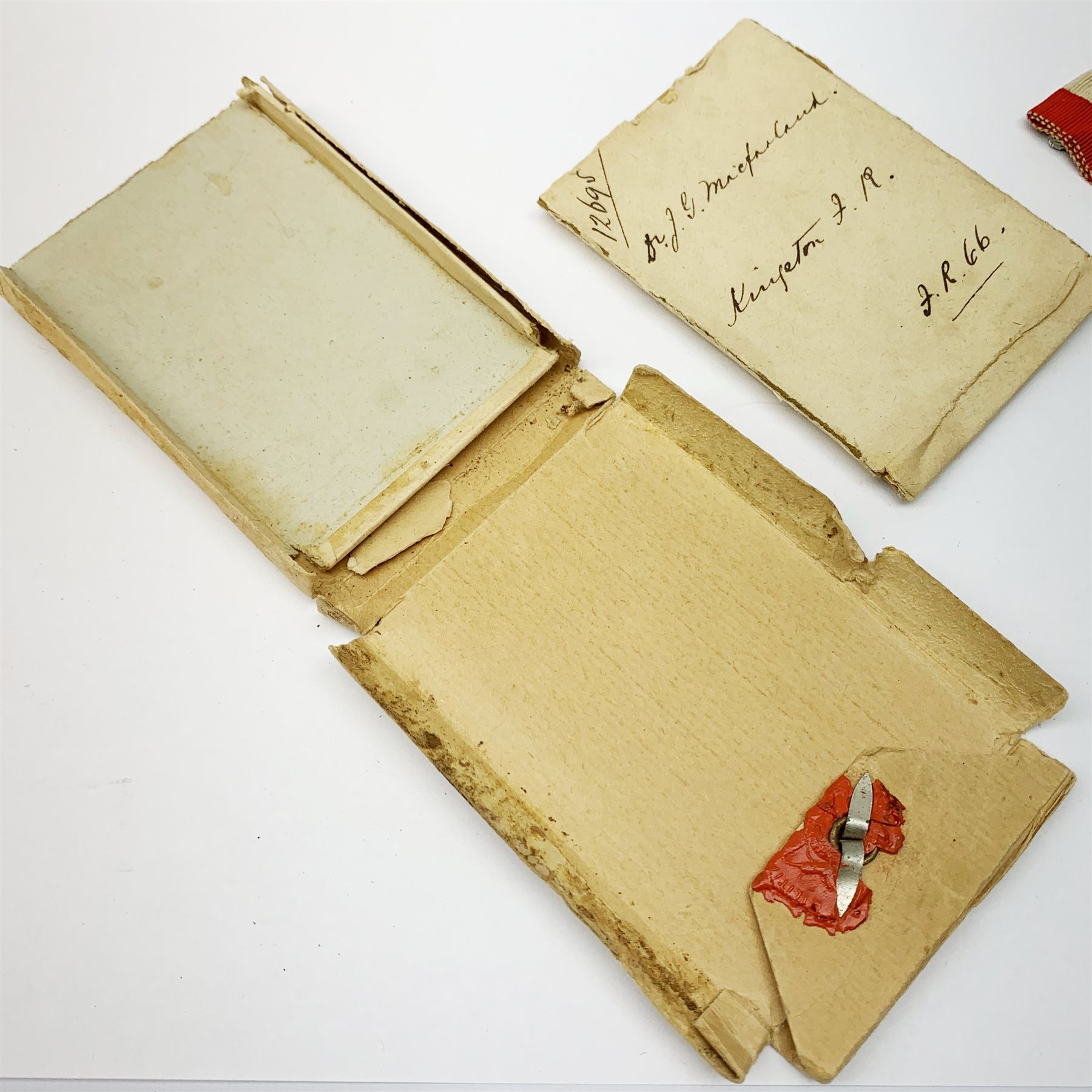 Victorian Canada General Service Medal with Fenian Raid 1866 clasp awarded to Dr. J.G. MacFarland Kingston F.B. in original issue box with outer packaging