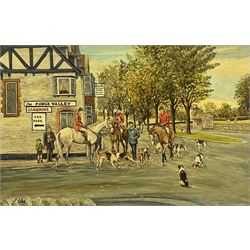 Stanley Clark (Scarborough 1908-1970): 'Ye Old Forge Valley Inn' - West Ayton near Scarborough, oil on canvas signed 50cm x 75cm