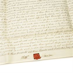  18th century indenture of three parts between William Heaton, Mercer of Doncaster, John Dunhill, Gentleman of Doncaster and Thomas Trout, Labourer 1781 and one other 18th century indenture (2) 