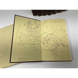 Folio Society - eighteen volumes including The History of the Decline and Fall of the Roman Empire, eight volumes, The History of England, five volumes etc, all with slip covers 