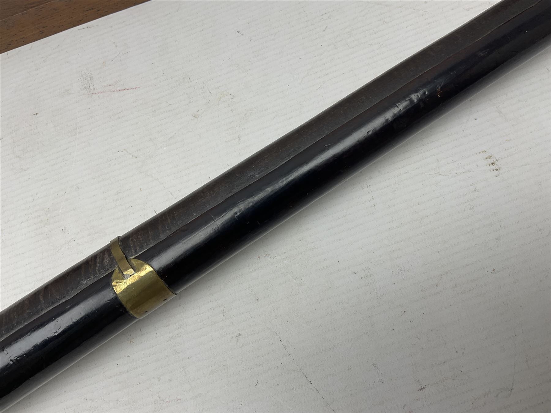 19th century Arabian(?) jezail flintlock musket, approximately 28-bore, the 137cm(54