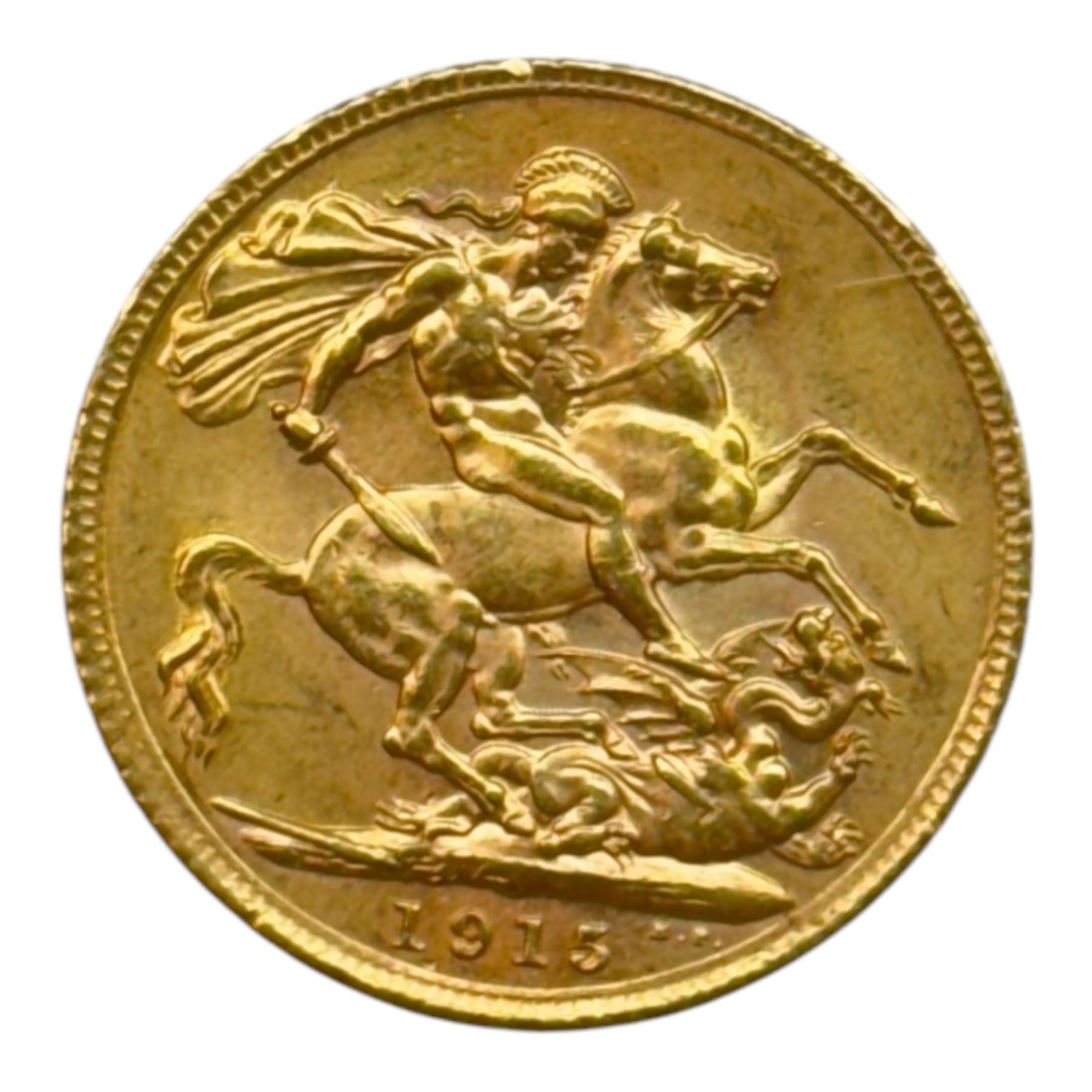 King George V 1915 gold full sovereign coin