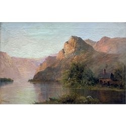 Francis E Jamieson (Scottish 1895-1950): Highland Landscape, oil on canvas signed 50cm x 75cm