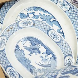 Victorian turquoise ground part tea set, part Doulton Matsumai pattern dinner service and other dinner ware