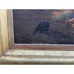 Italian School (19th century): Porta Capuana - Naples, oil on canvas indistinctly inscribed 48cm x 73cm