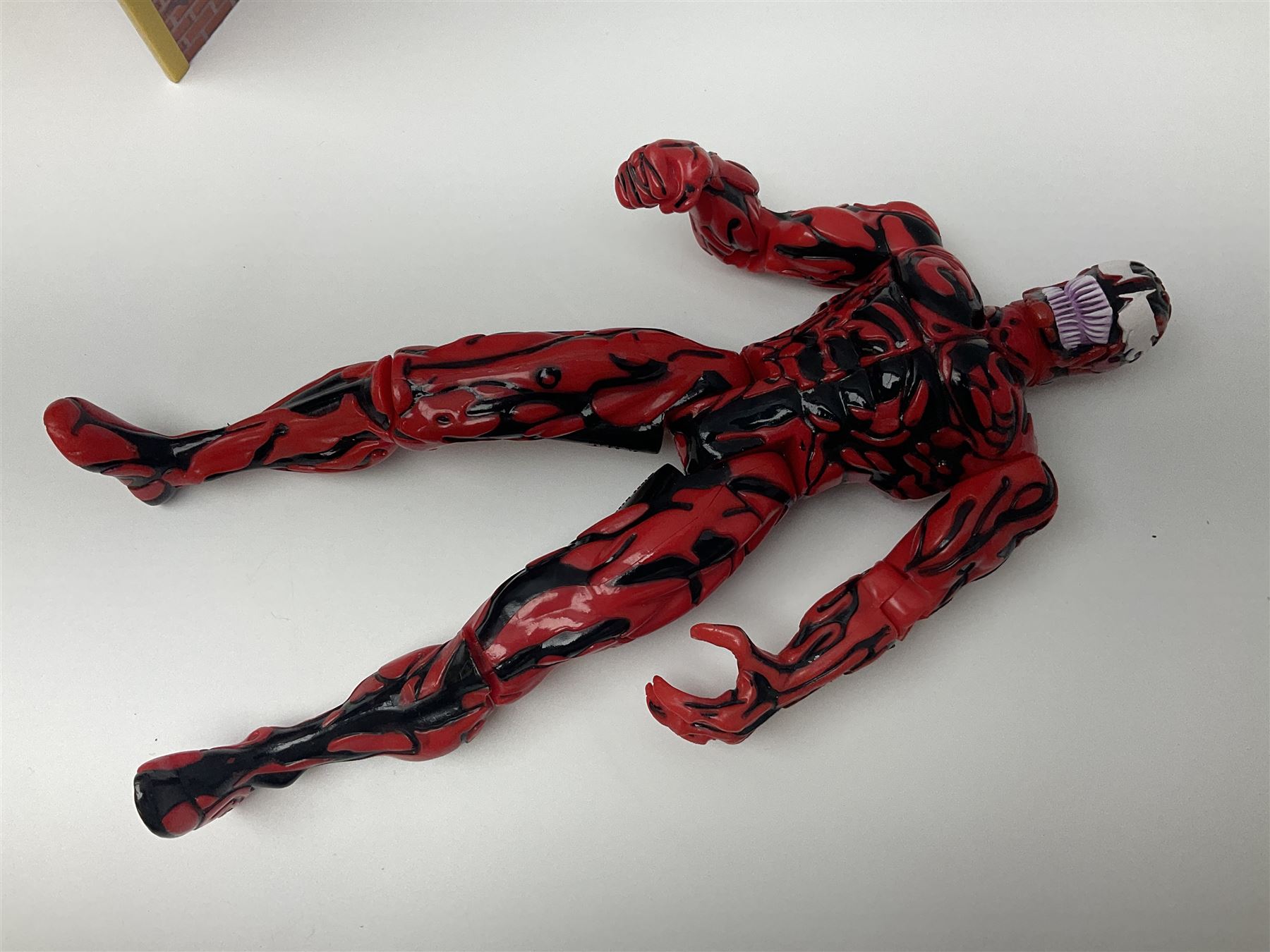 Group of early 90s Marvel/DC Comics toys; 1993 Kenner Batmobile with original Batman figure and plane; Marvel Comics Spider-Man 1994 Web of Steel series Hobgoblin Wing Bomber, incomplete Daily Bugle Playset and Scorpion; assorted figurines and later accessories 