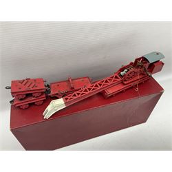 Hornby Dublo - 4620 Breakdown Crane No.133 in red with Match Trucks; boxed; another unboxed 4620 Breakdown Crane No.144 in black 'Cowans Sheldon' with Match Trucks; and nine Trackmaster goods wagons comprising three GW Open Wagons, two GW box vans, three NE Open Wagons and one NE Box Van; all boxed (11)