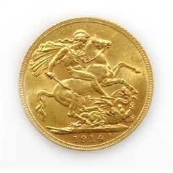 1914 gold sovereign