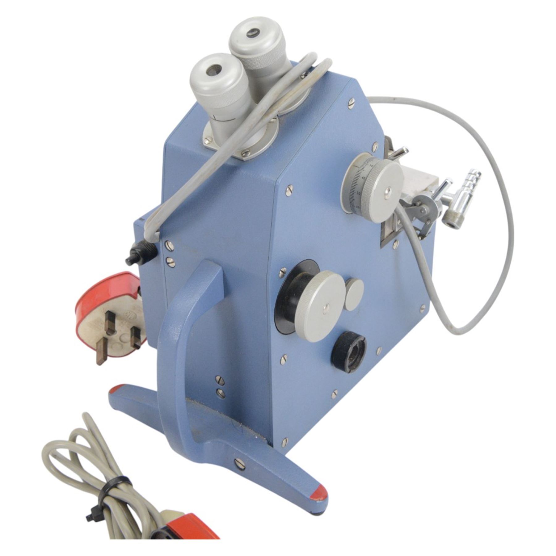 Marconi Instruments Ltd Wavemeter no. TF975, in fitted wooden case, together with a Bellingham & Stanley Ltd abbe refractometer no. A81090 and a Beck Wavelength Reversion Spectroscope, in wooden box