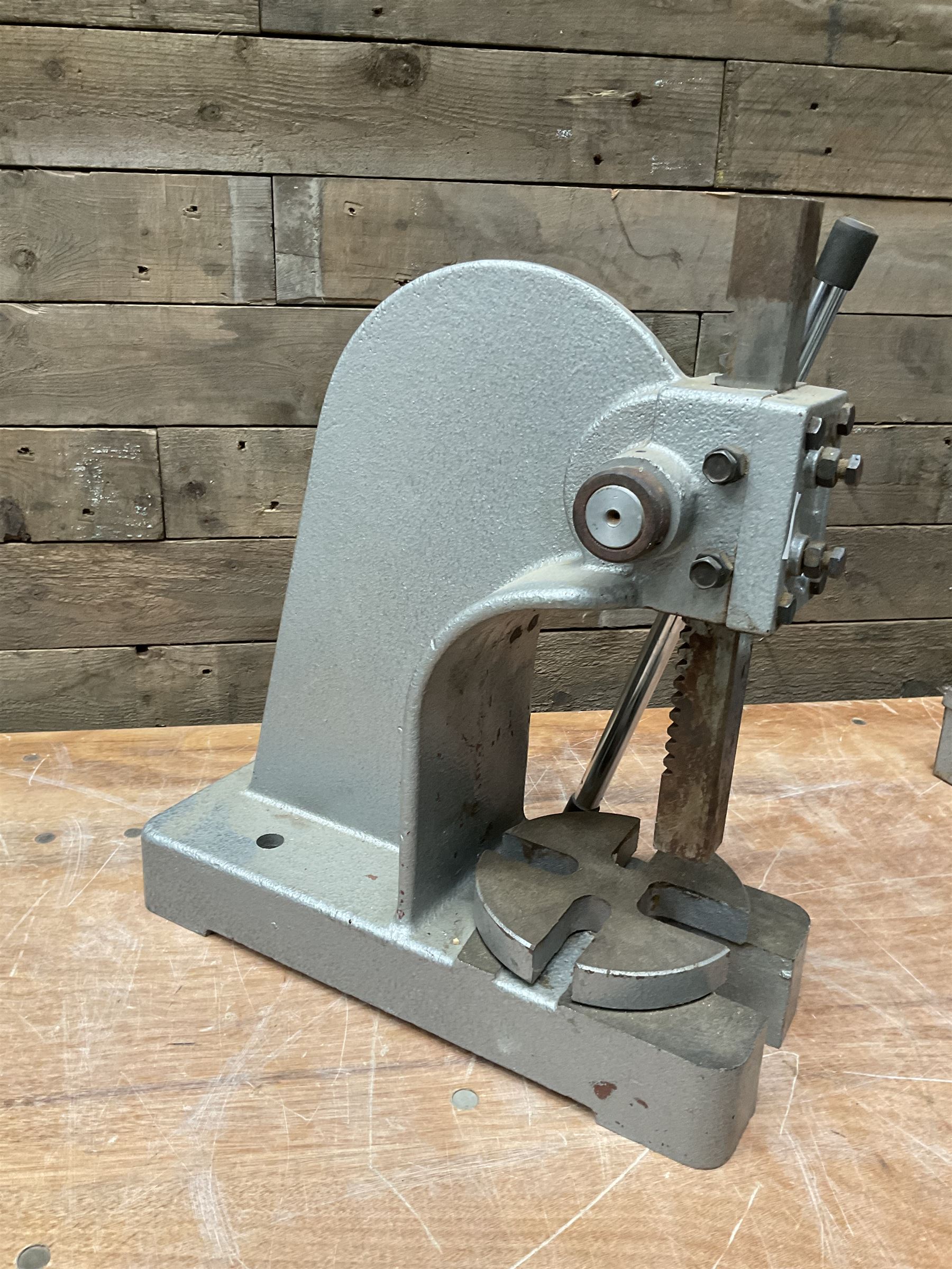 Arbor cast iron bench press - THIS LOT IS TO BE COLLECTED BY APPOINTMENT FROM DUGGLEBY STORAGE, GREAT HILL, EASTFIELD, SCARBOROUGH, YO11 3TX