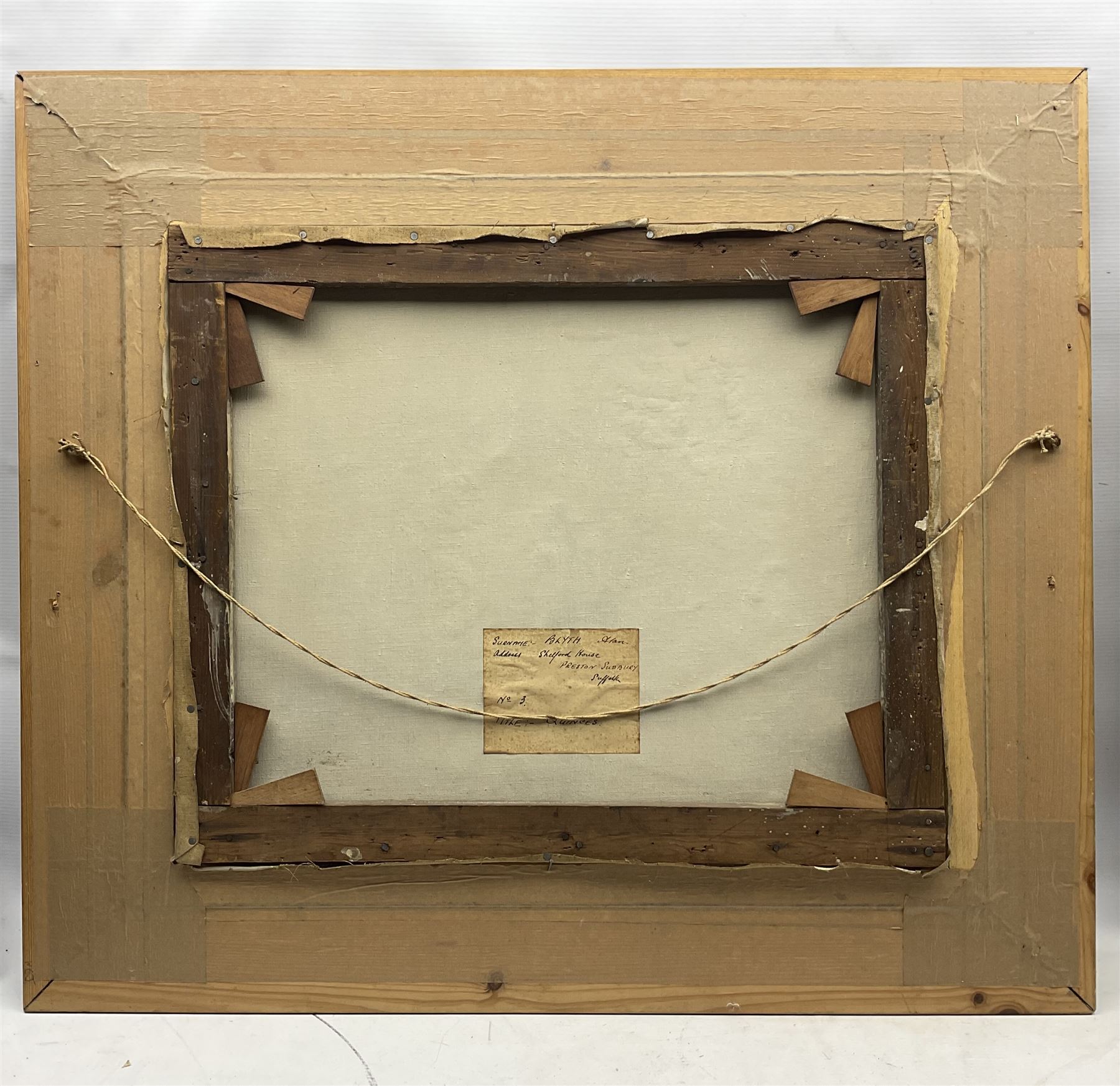 Alan Blyth (British 1889-1953): 'Quinces' Still Life, oil on canvas signed, original title label verso 49cm x 59cm 