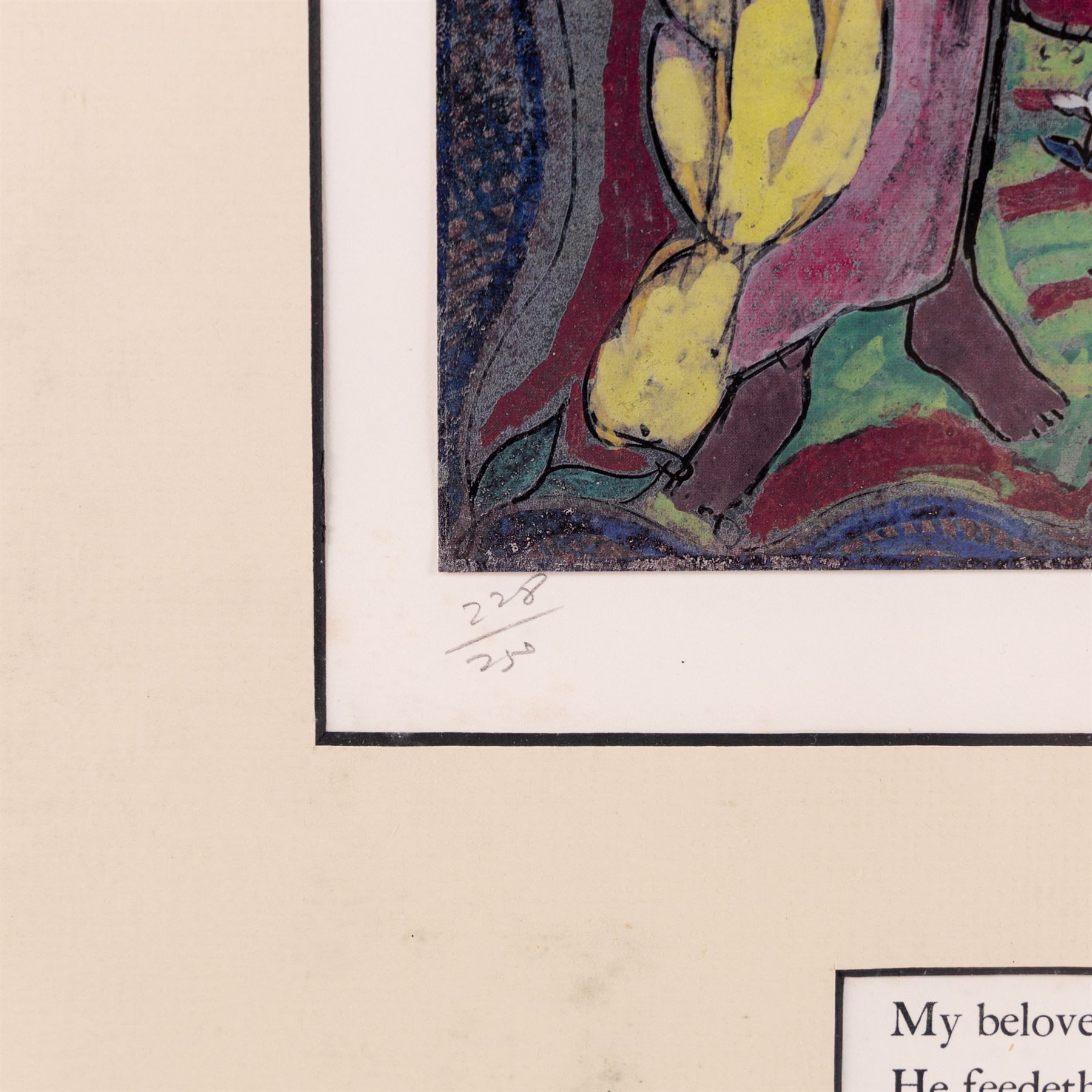 Edward Harris Wolfe (South African 1897-1982): 'Song of Songs', set of twelve limited edition lithographs on silvered paper each signed and numbered 228/250 in pencil, 36cm x 26cm, in matching frames (12)