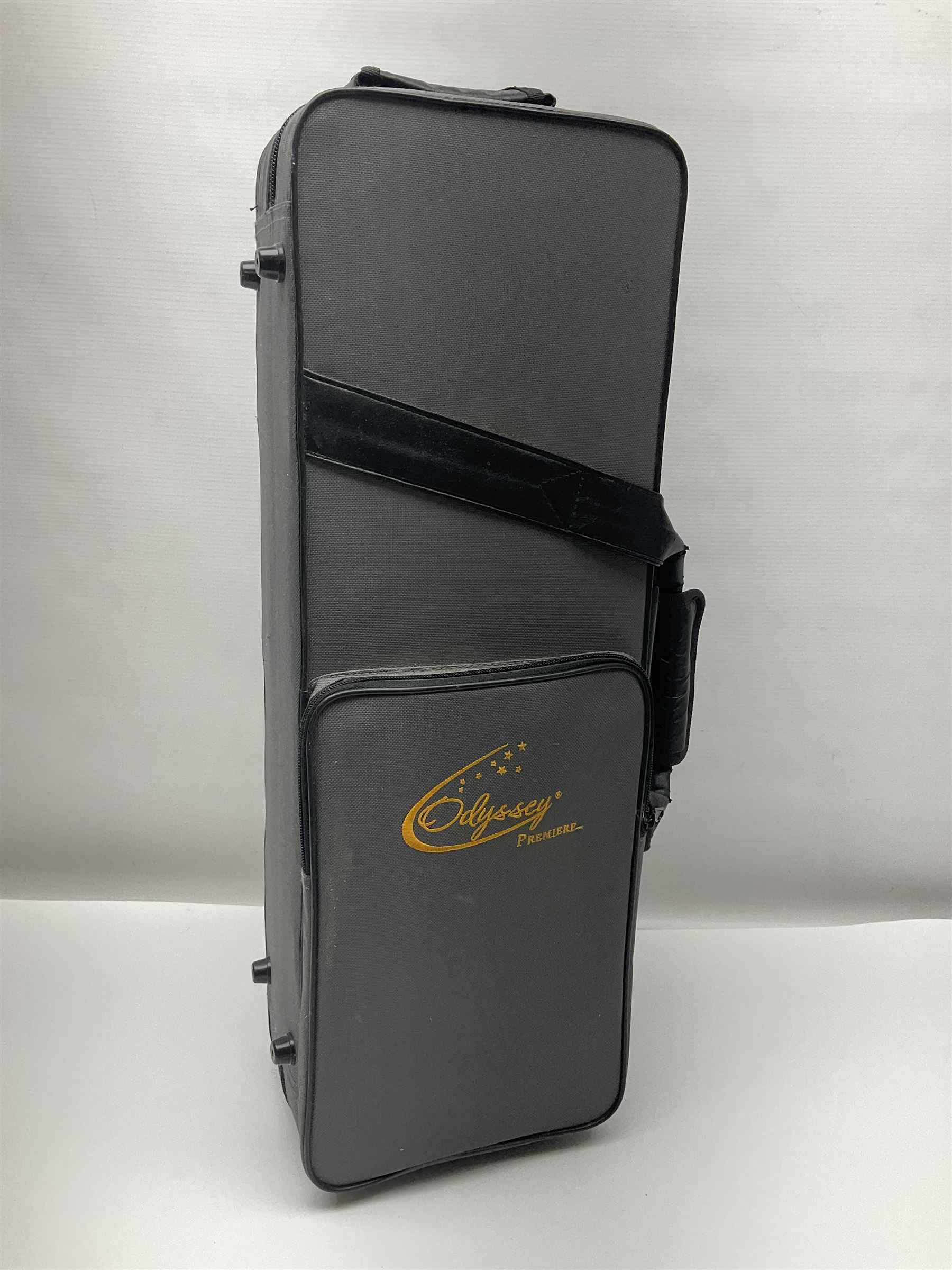 Odyssey Premier straight soprano saxophone l56.5cm; in fitted carrying case with accessories