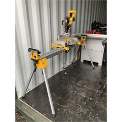 DeWalt DW717XPS, chop saw with table and extenders cut depth max 89cm - THIS LOT IS TO BE COLLECTED BY APPOINTMENT FROM DUGGLEBY STORAGE, GREAT HILL, EASTFIELD, SCARBOROUGH, YO11 3TX