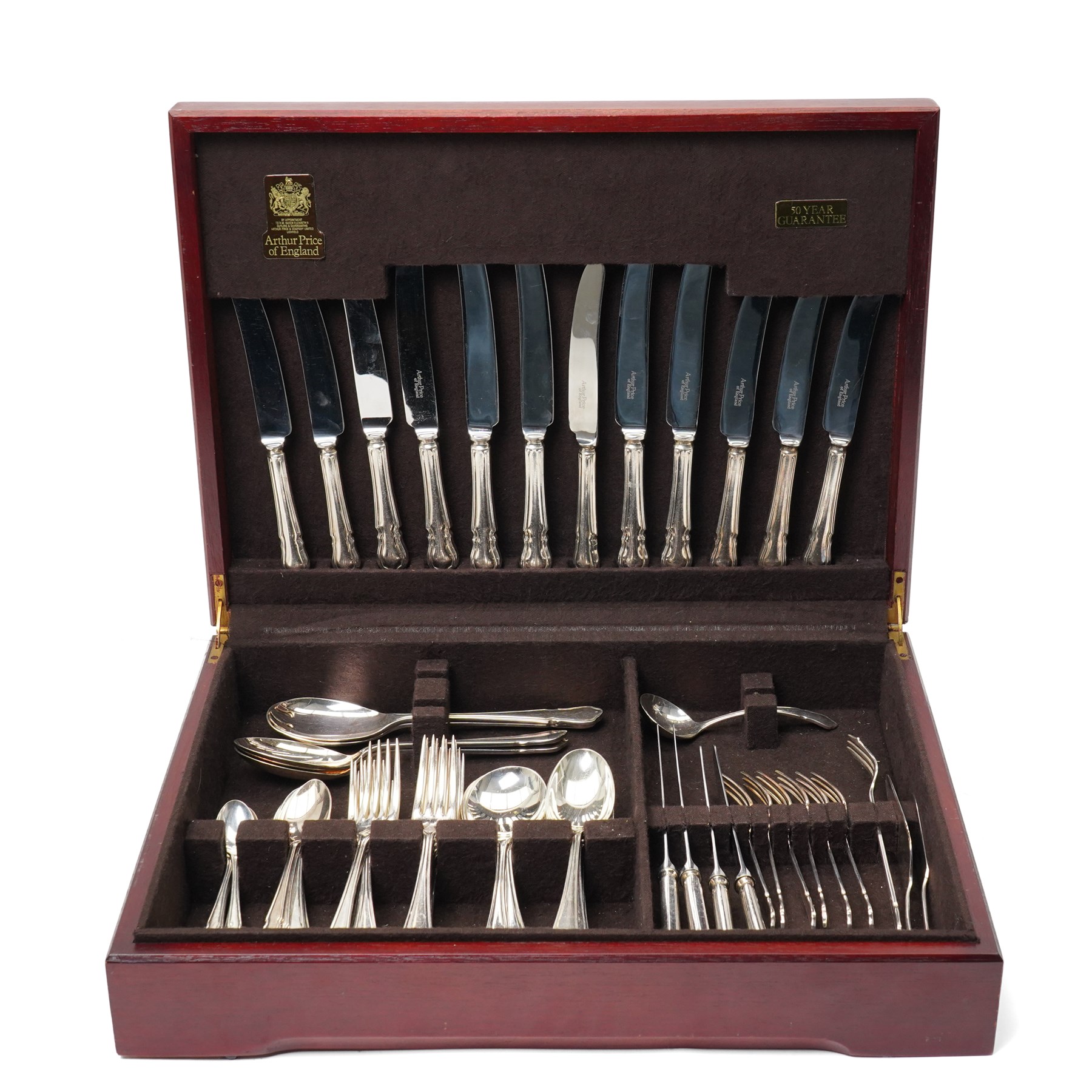 Arthur Price Dubarry pattern canteen of cutlery