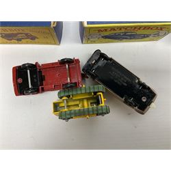 Matchbox 1-75 Series - Carry Case containing thirteen models comprising 2d, 5a, 8a, 9b, 10c, 11c, 13c, 14c, 17d, 25c, 27d, 28c and 31e (Superfast); all boxed