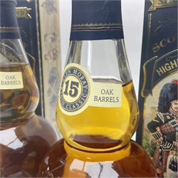 Two Glen Moray 15 year old Single Highland Malt Scotch Whisky, 70cl 43%, each in original Highland Regiments presentation tin 