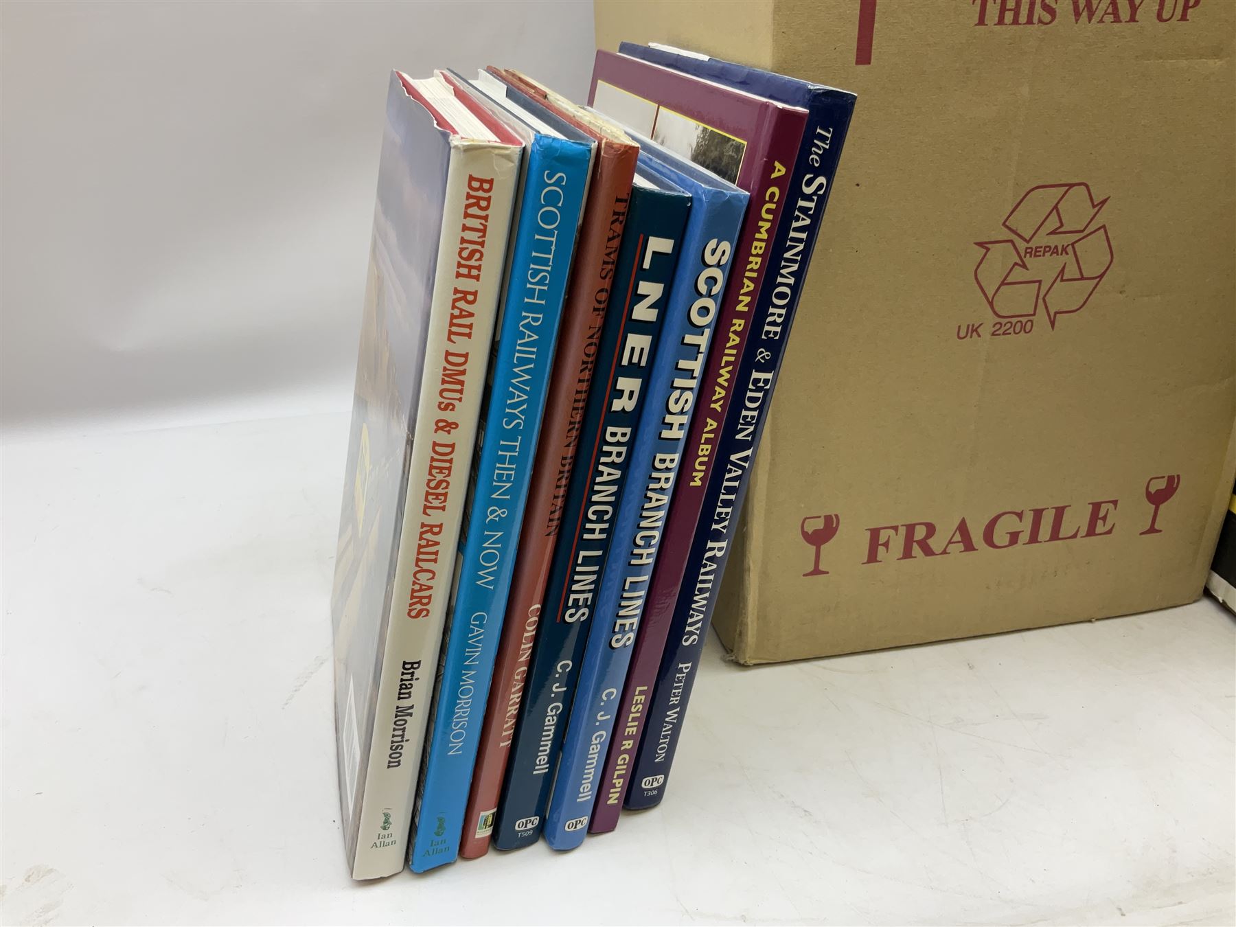 Collection of bus related magazines dating from the 1960s and later, to include Buses Illustrated Magazine, by Ian Allen, Bus & Coach Preservation magazine, Bus Fayre magazine, together with books relating to trans, railway interest etc in six boxes