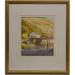  Staithes Beck, watercolour signed by Robert Brindley (British 1949-) 24.5cm x 20.5cm  