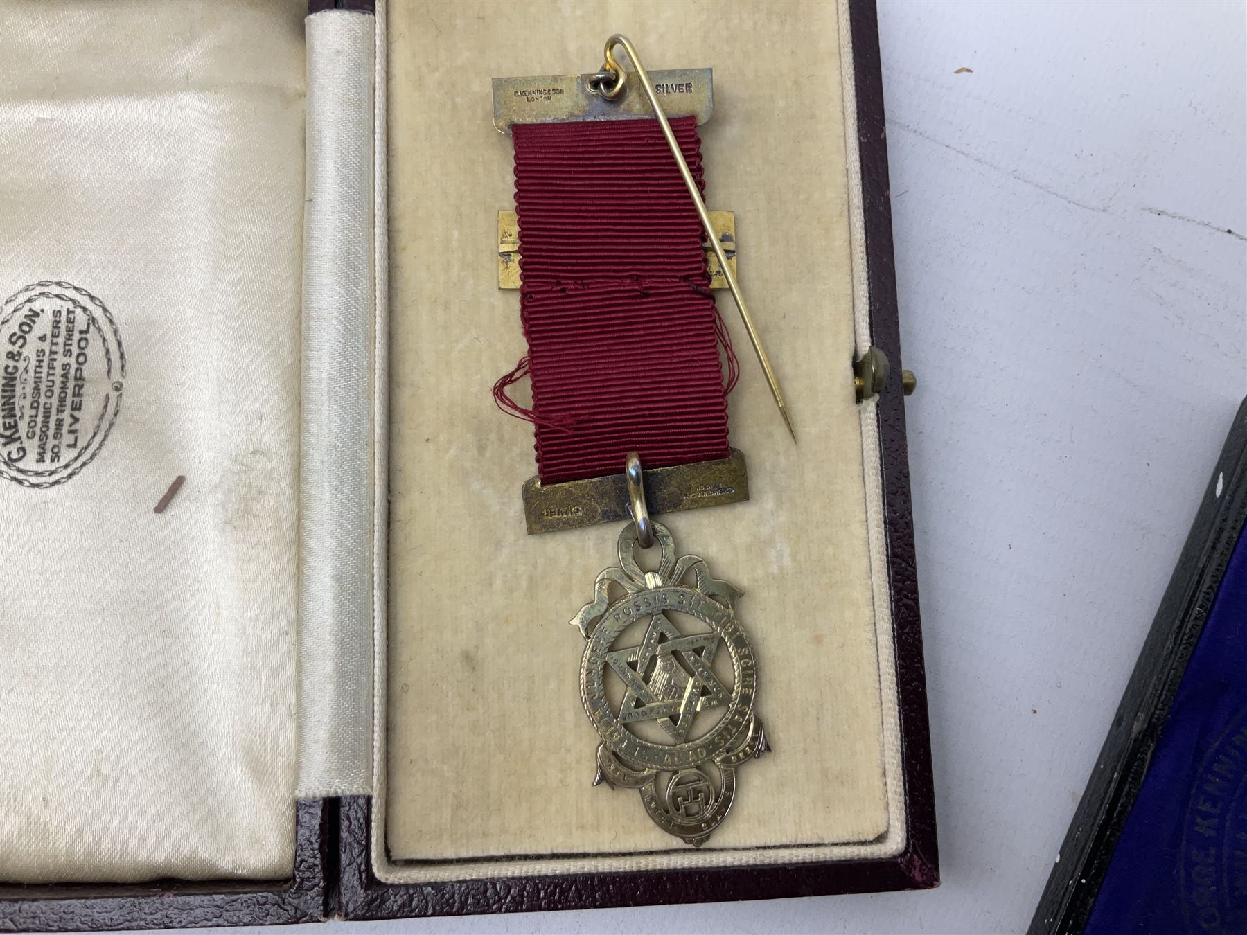 Group of predominantly Masonic Jewels of Office, to include silver, and silver gilt and enamel examples, mostly 1950's and 1960's in date, etc. 