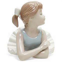 Two Lladro figures, comprising First Melodies 6475 and Happy Anniversary 8292, with one Nadal ballerina, all boxed, tallest H31cm excluding base (3)