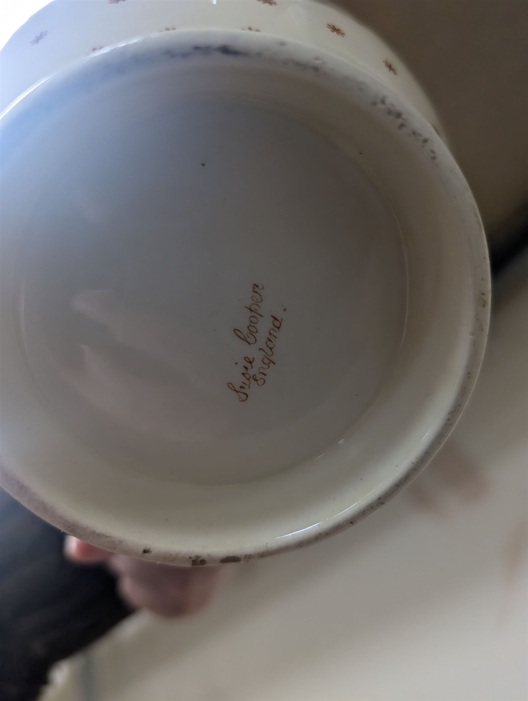 Collection of Susie Cooper ceramics, including jugs, vases and a teapot 