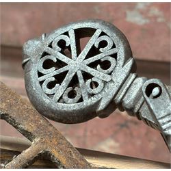 Collection of early metalwork, to include horses gag, barn door drop bolts, steel yard, etc.  - COLLECTION BY APPOINTMENT FROM: The White House, Thirsk Road, Easingwold, York, YO61 3NF - CALL 01723 507111 TO ARRANGE
