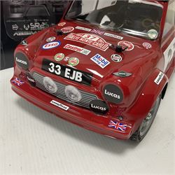 Tamiya - 1:10 scale Mini Cooper S 1964 Monte Carlo rally winning car driven by Paddy Hopkirk radio controlled car with boxed SR2S 2,4GHz radio system 