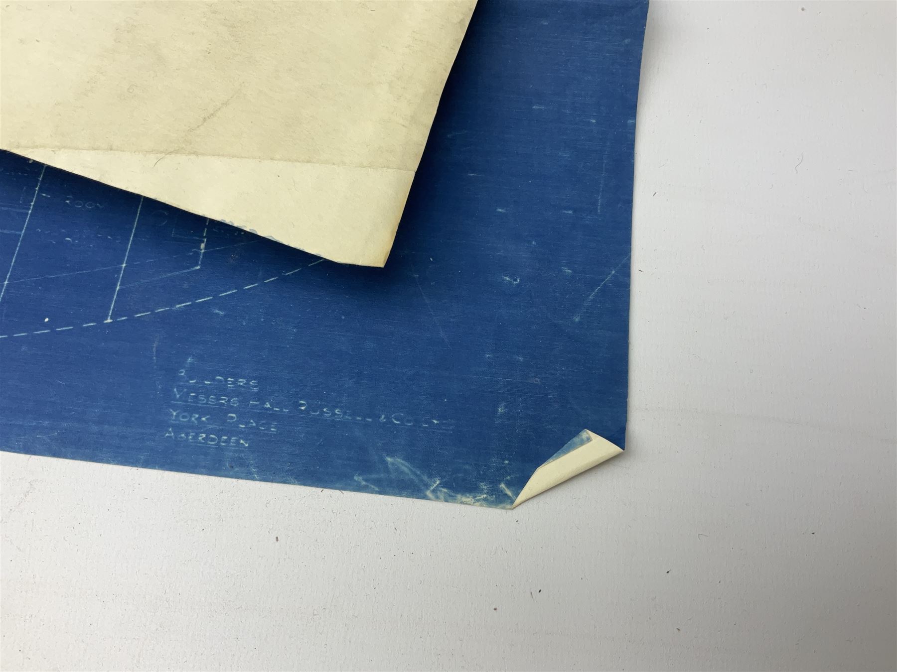 Blue print for the Ellerman's Wilson Line Ltd steam ship 'Carlo', entitled General Arrangement As Fitted' scale 1/8