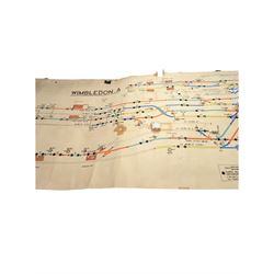 Collection of railway signal maps and si
