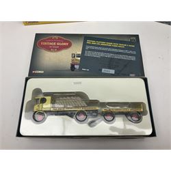 Eight Corgi die-cast models - four limited edition Vintage Glory of Steam Nos.80002, 80005, 80201 & 80205; all boxed with certificates; Classics Showman's Range No.27602; Dibnah's Choice No.CC20202; Road Transport heritage No.CC13306; and Premium limited edition Brewery No.11801; all boxed (8)