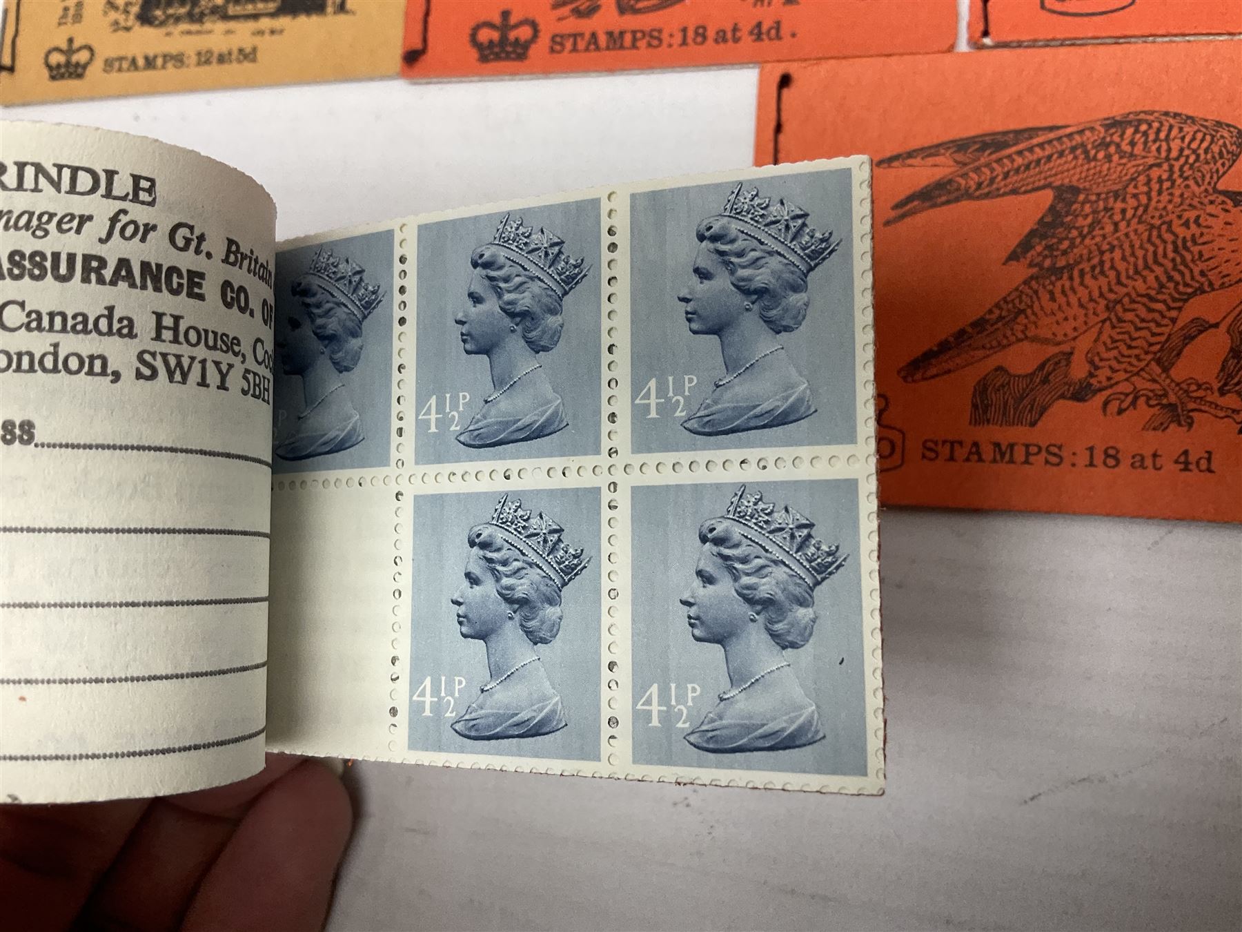 GPO pre -decimal stamp booklets and other stamp booklets, some being complete