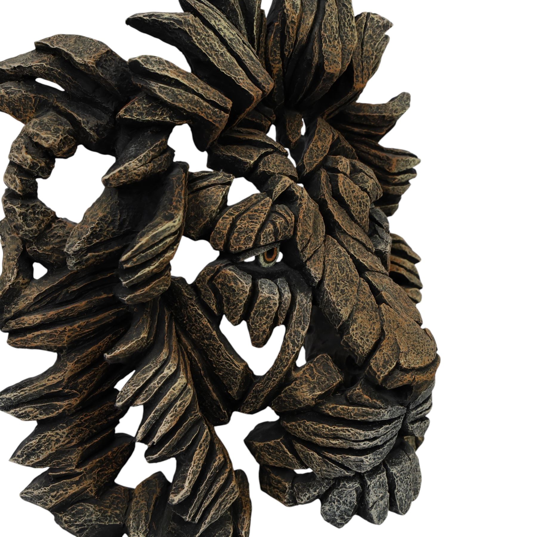 Matt Buckley for Edge Sculpture - 'Savannah Lion', composite bust, H53cm