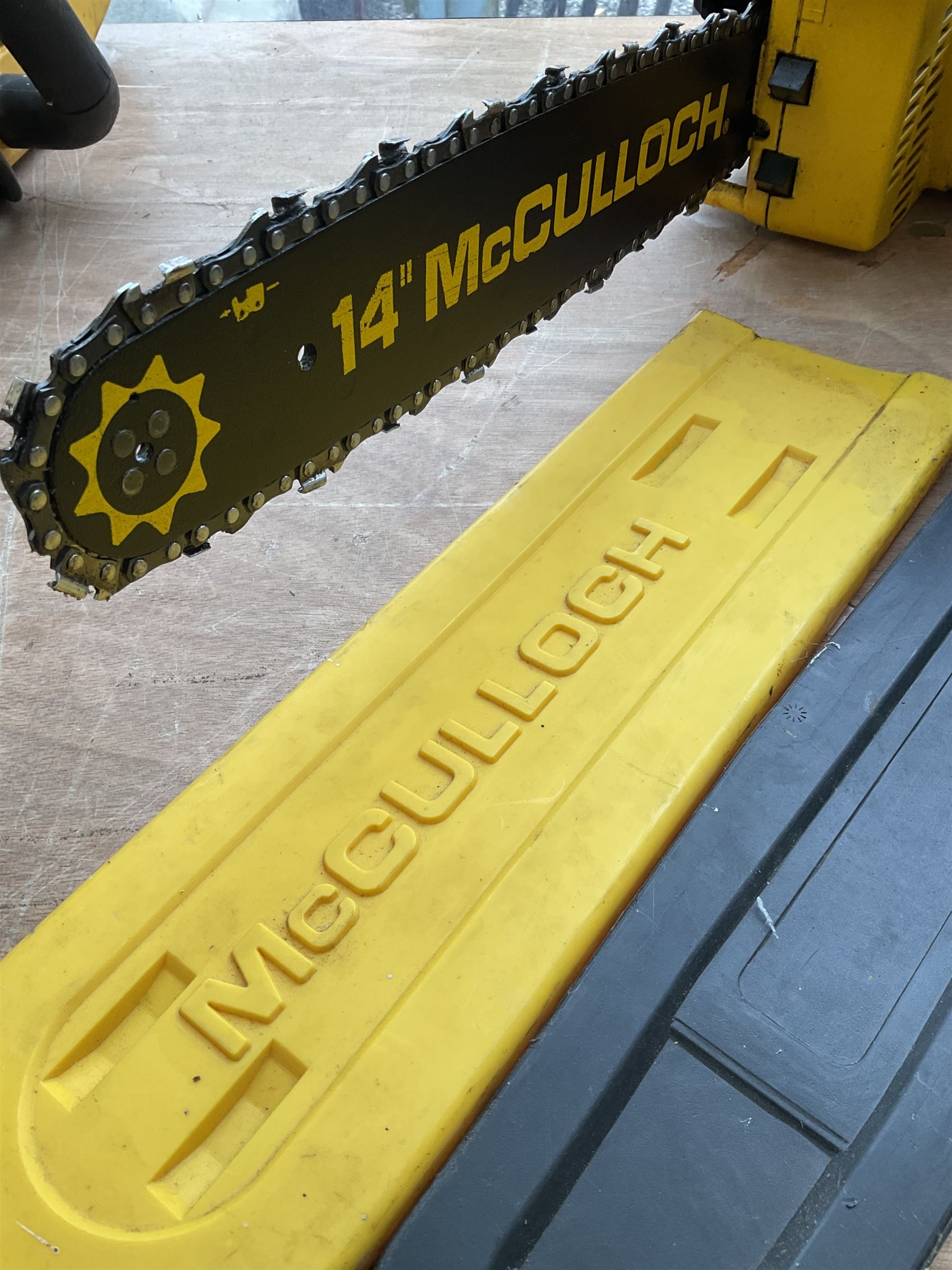 Pair of McCulloch and Challenge Extreme electric chainsaws together with electric Impact wrench  - THIS LOT IS TO BE COLLECTED BY APPOINTMENT FROM DUGGLEBY STORAGE, GREAT HILL, EASTFIELD, SCARBOROUGH, YO11 3TX