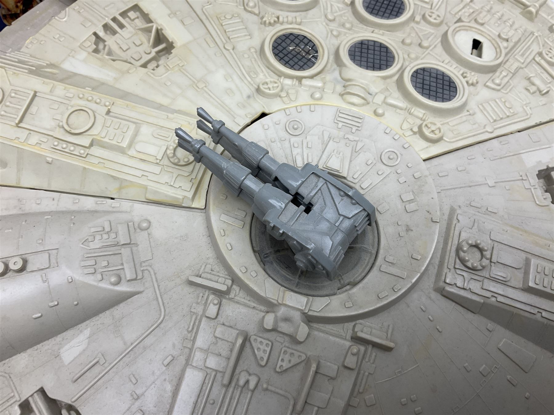 Star wars - Kenner Millenium Falcon spaceship with De Agostini boxed smaller model; X-Wing Fighter; and three story books on the original trilogy of films; together with other TV/Film related spacecraft; Mamod steam roller; assorted unboxed and playworn die-cast models etc